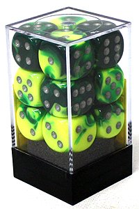 GEMINI 12D6 GREEN-YELLOW/SILVER 16MM