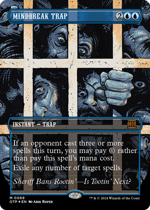 Mindbreak Trap (Textured Foil) [Outlaws of Thunder Junction: Breaking News]