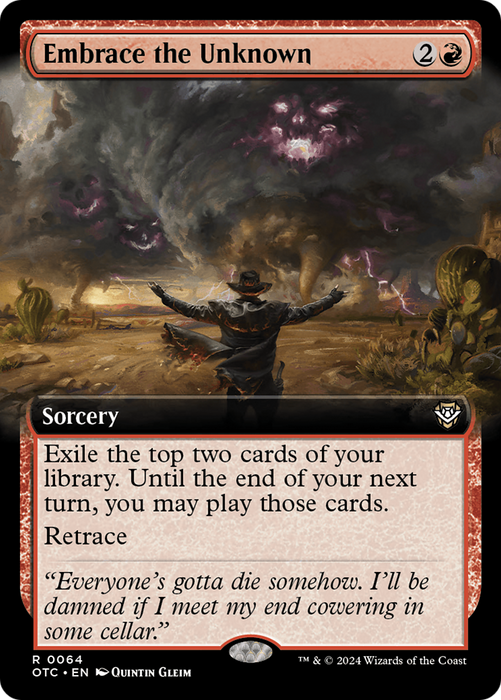 Embrace the Unknown (Extended Art) [Outlaws of Thunder Junction Commander]