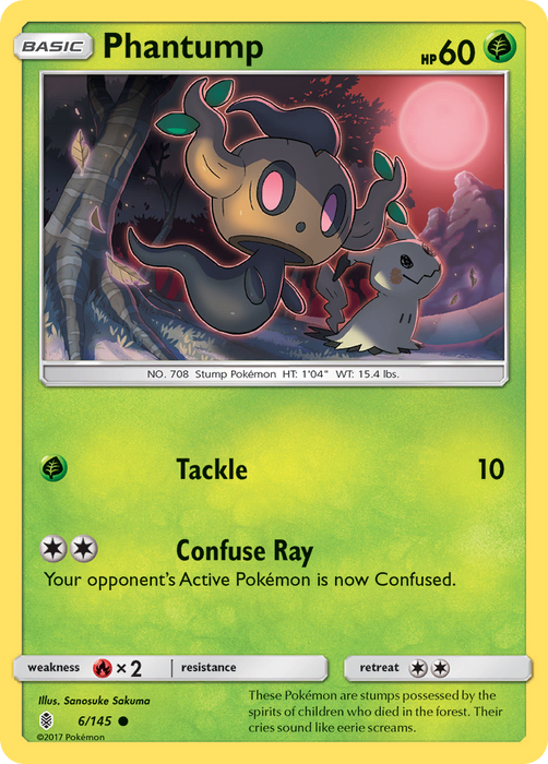 Phantump (6/145) [Sun & Moon: Guardians Rising]