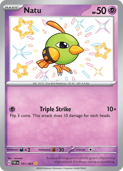 Natu (151/091) [Scarlet & Violet: Paldean Fates]