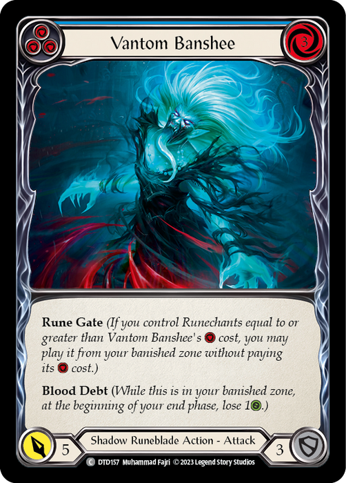 Vantom Banshee (Blue) [DTD157] (Dusk Till Dawn)  Rainbow Foil