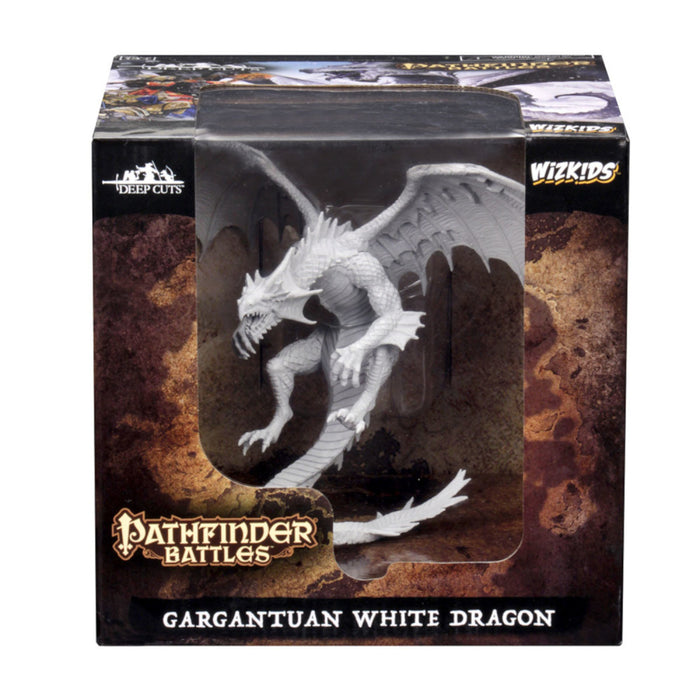 Pathfinder Unpainted Mini Gargantuan White Dragon