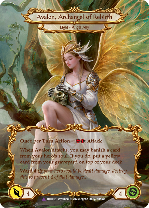 Figment of Rebirth // Avalon, Archangel of Rebirth (Marvel) [DTD009] (Dusk Till Dawn)  Cold Foil