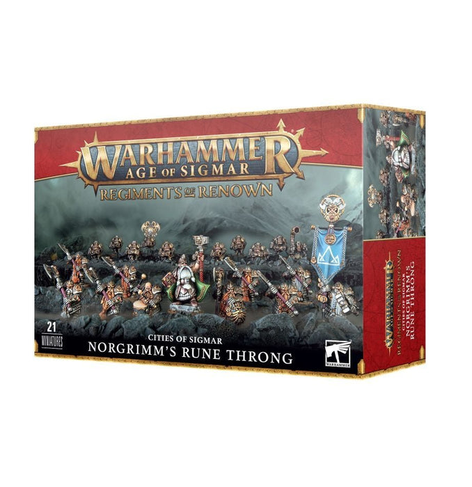 Warhammer Age of Sigmar - Regiments of Renown Cities of Sigmar Norgrim's Rune Throng