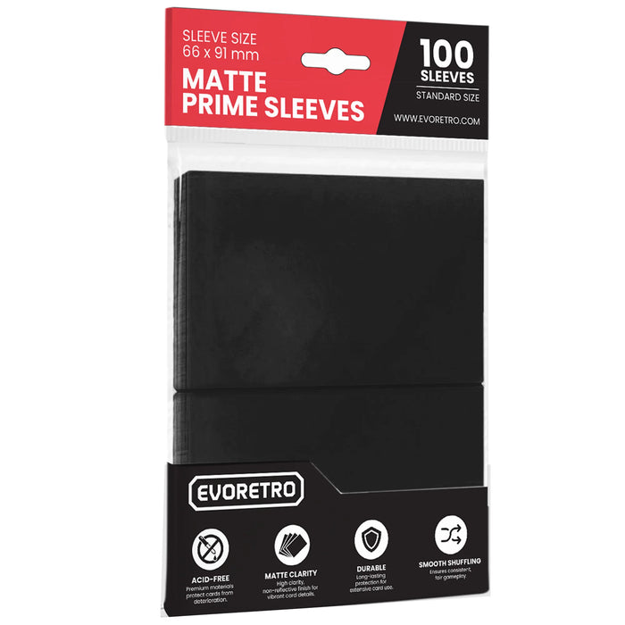 Evoretro Sleeves Matte Black 100ct