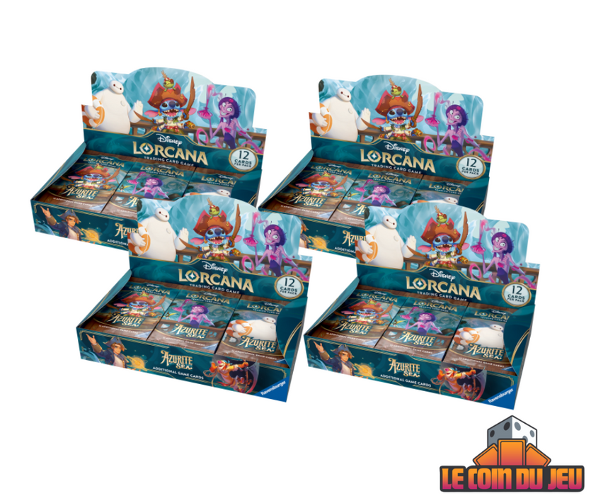 Disney Lorcana Azurite Sea Booster Box Case of 4 (EN) (2024-11-15)