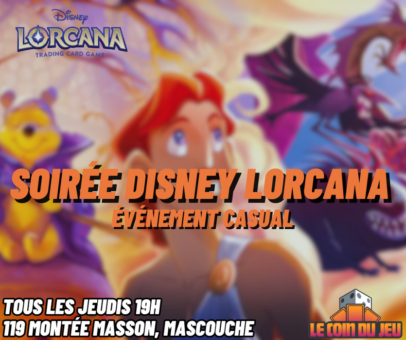 Soirée Lorcana Jeudi 19h (Mascouche)