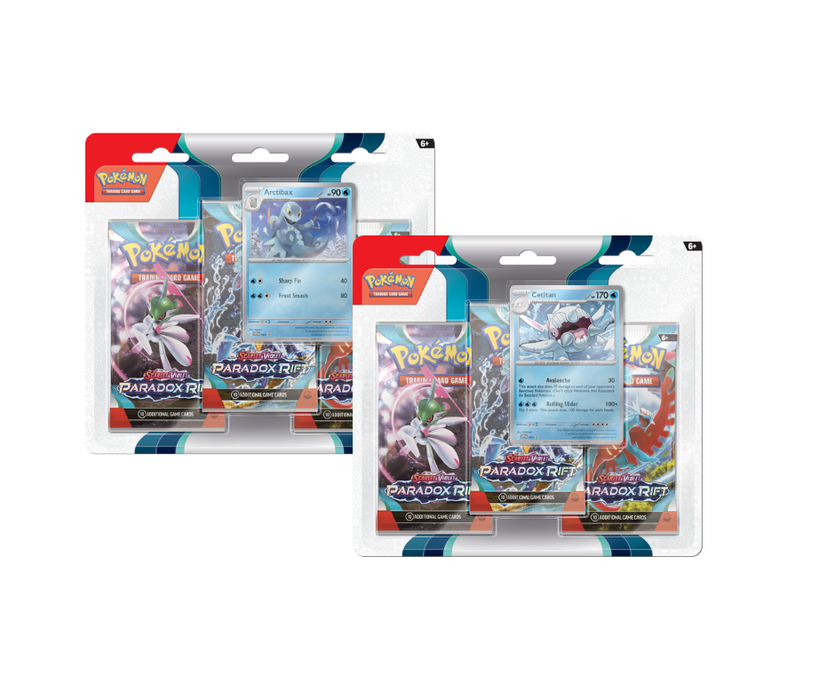 Pokemon SV4 Paradox Rift 3PK Blister Set of 2