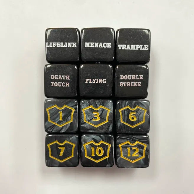 MTG Loyalty Counter / Keyword Dice (Set of 12)