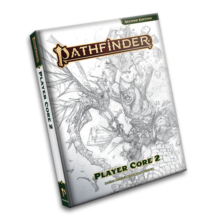 Pathfinder 2E Remastered Player Core 2 Sketch Cover