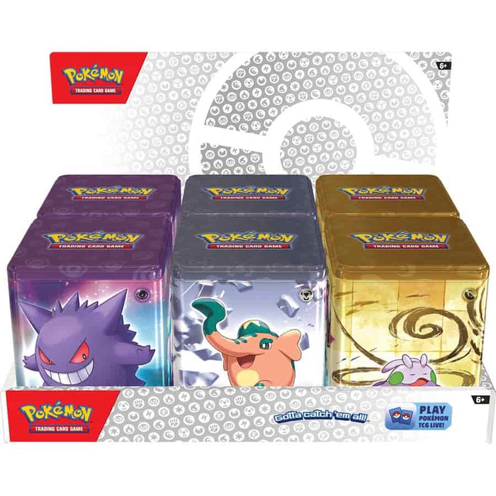 Pokemon Stacking Tins Q1 2024 (Set of 6)