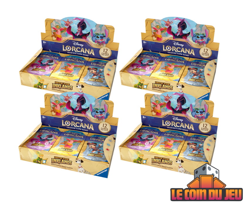 Disney Lorcana Into the Inklands Booster Box Case of 4