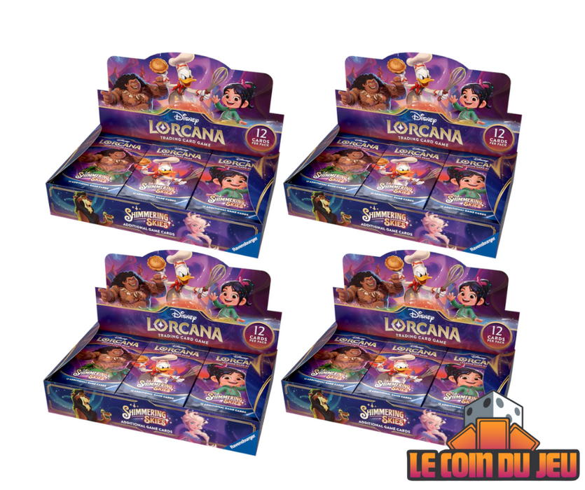 Lorcana Shimmering Skies Booster Box Case of 4