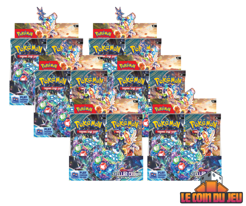 Pokemon SV7 Stellar Crown Booster Box Case of 6 (2024-09-09)