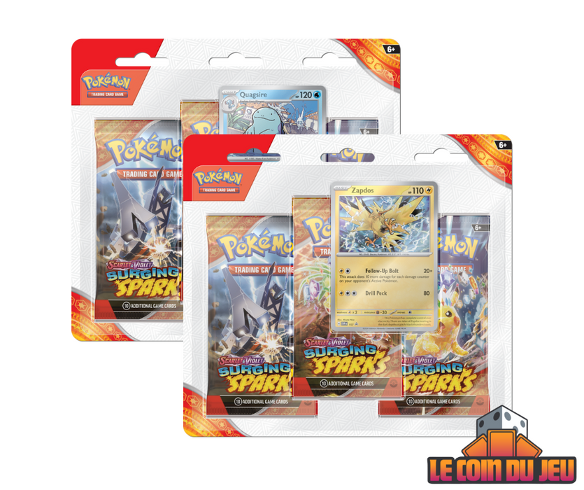 Pokemon SV8 Surging Sparks 3PK Blister Set of 2 (2024-11-04)