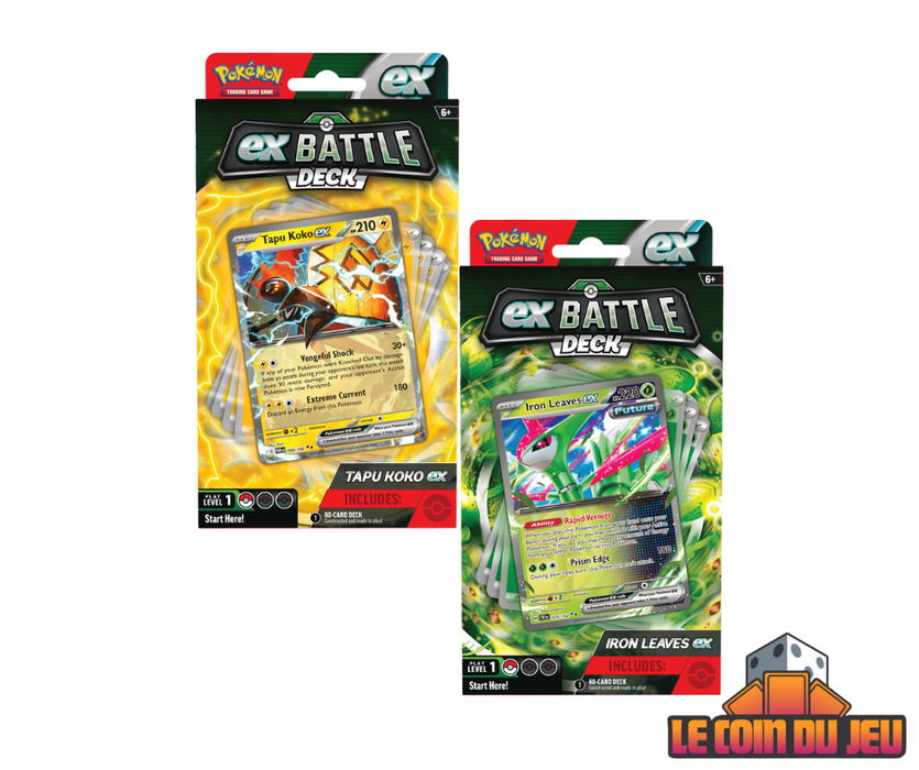 Pokemon Battle Decks Iron Leaves/ Tapu Koko Set of 2