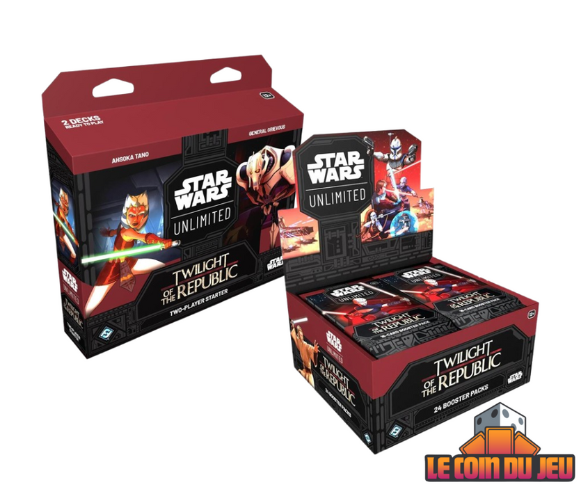 Star Wars: Unlimited: Twilight of the Republic Starter Set + Booster Display (2024-11-08)