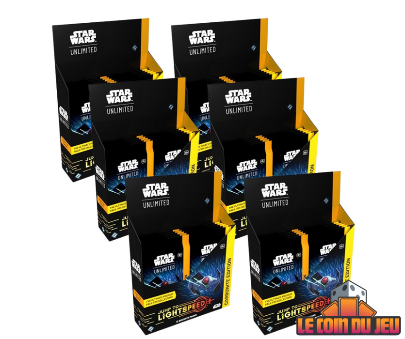 Star Wars: Unlimited: Jump to Lightspeed Carbonite Box Case of 6 (EN)