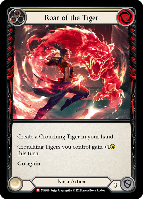 Roar of the Tiger [DYN049] (Dynasty)  Rainbow Foil