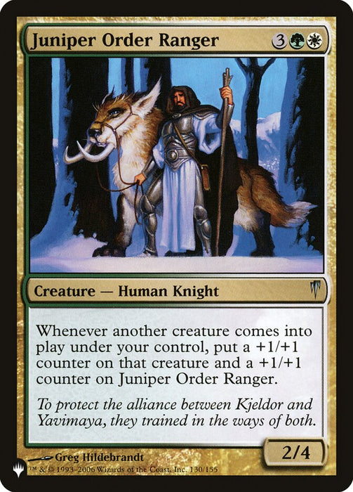 Juniper Order Ranger [The List]