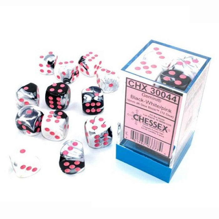 FROSTED 12D6 BLACK-WHITE/PINK  16MM