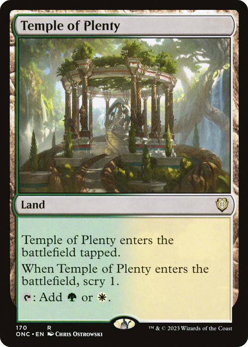 Temple of Plenty [Phyrexia: All Will Be One Commander]