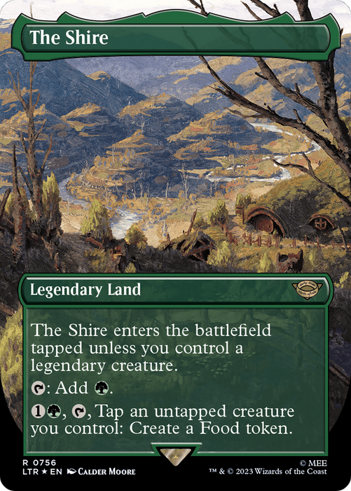 The Shire (Borderless) (Surge Foil) [The Lord of the Rings: Tales of Middle-Earth]