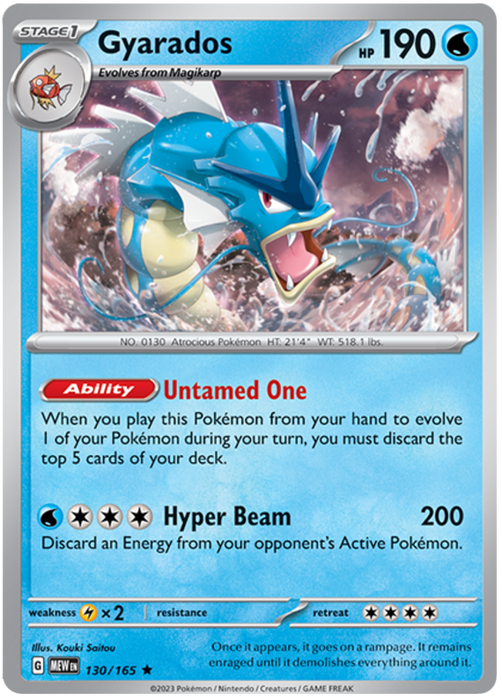 Gyarados (130/165) [Scarlet & Violet 151]