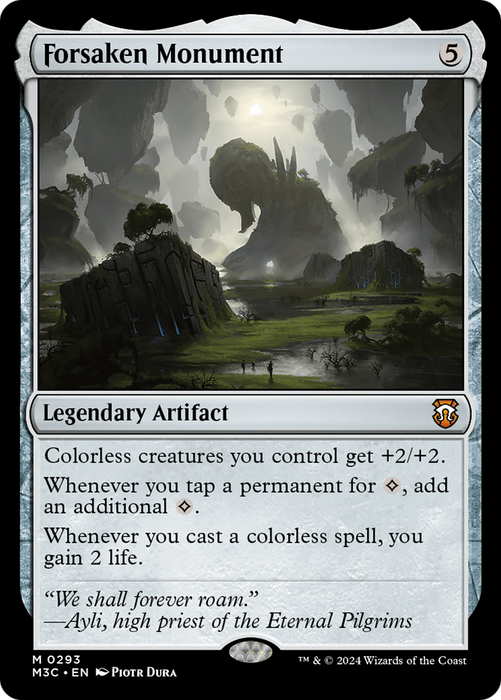 Forsaken Monument (Ripple Foil) [Modern Horizons 3 Commander]