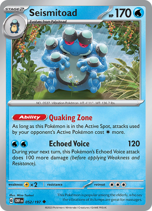 Seismitoad (052/197) [Scarlet & Violet: Obsidian Flames]