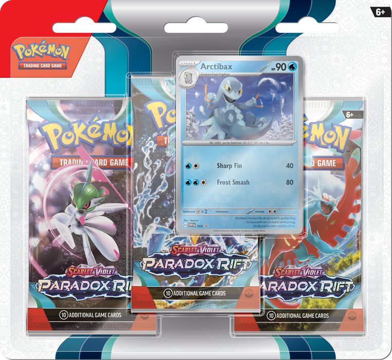 Pokemon SV4 Paradox Rift 3PK Blister Arctibax