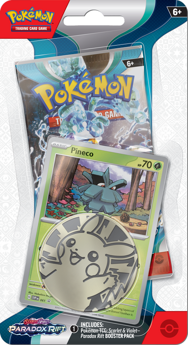 Pokemon SV4 Paradox Rift Checklane Blister Pineco