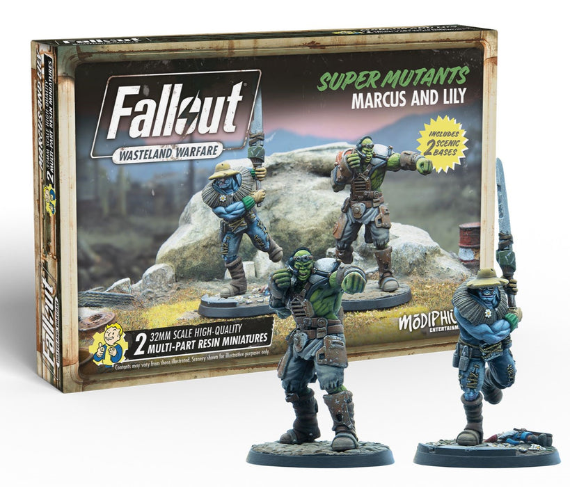 Fallout Wasteland Warfare: Super Mutants Marcus and Lily