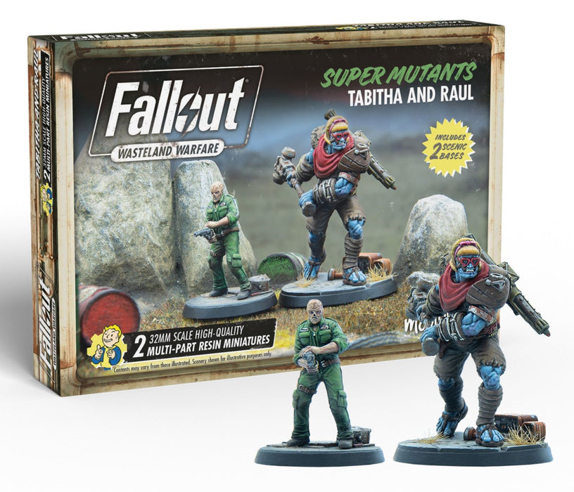 Fallout Wasteland Warfare: Super Mutants Tabitha and Raul