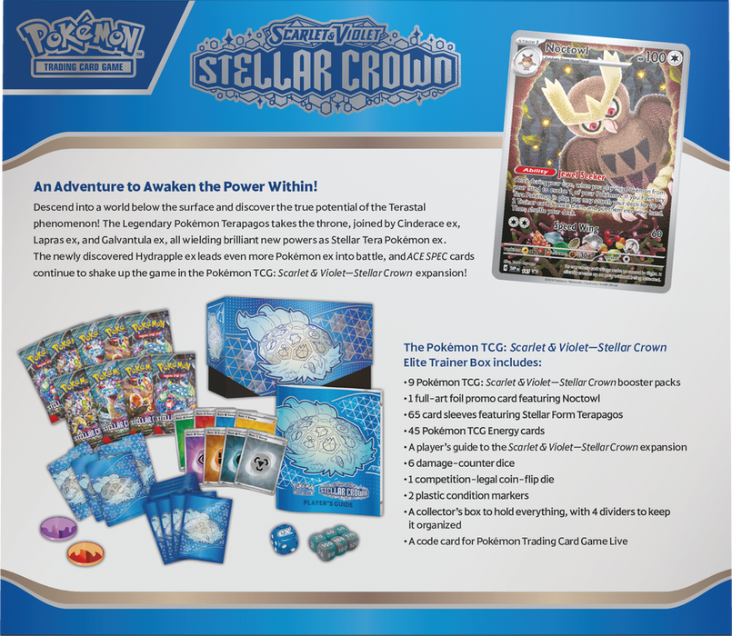 Pokemon SV7 Stellar Crown Elite Trainer Box