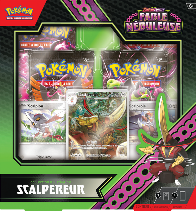 Pokemon SV6.5 Fable Nébuleuse Scalpereur Illustration Collection (French)