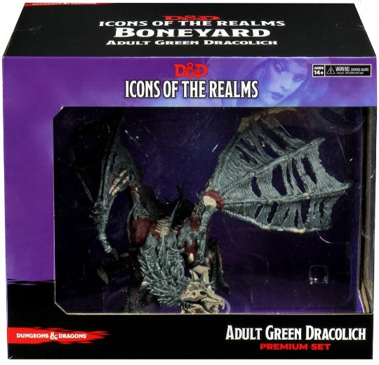 DND Icons 18: Boneyard Green Dracolich Premium Set