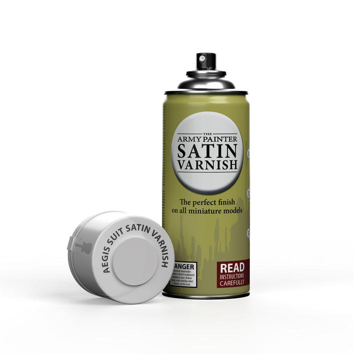 ARMY PAINTER - COLOUR PRIMER: AEGIS SUIT SATIN VARNISH SPRAY (400ml) (CAN'T BE SHIPPED)