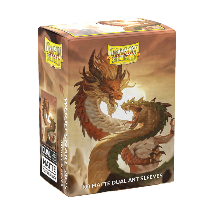 Dragon Shield Sleeves Dual Matte Wood Snake 2025 100ct