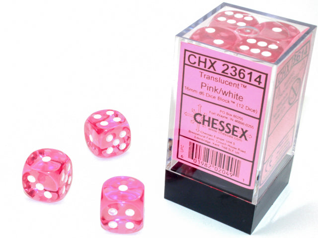 TRANSLUCENT 12D6 PINK/WHITE 16MM