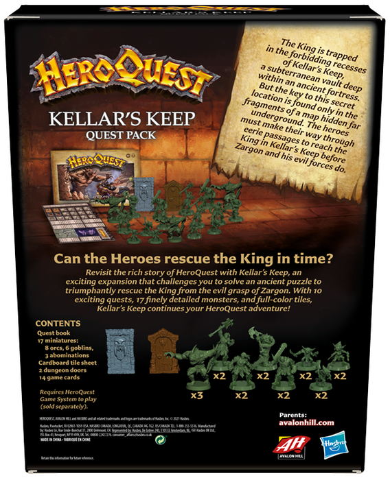 HERO QUEST KELLARS KEEP EXPANSION (EN)