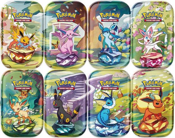 Pokemon SV8.5 Prismatic Evolutions Mini Tins Display (2025 TBD)