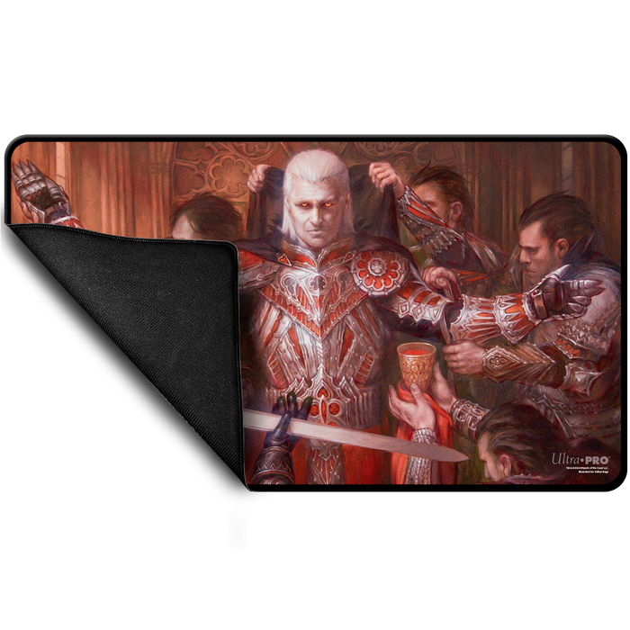 UP PLAYMAT COMMANDER SERIES EDGAR BLACK STITCHED