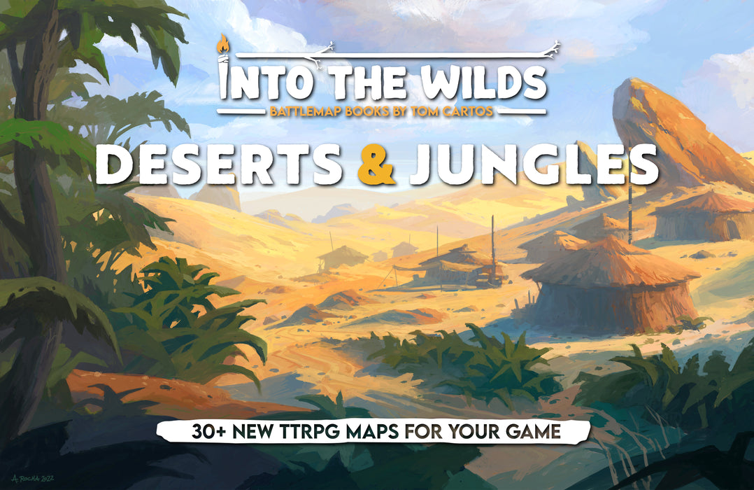 Into the Wilds Battlemap Books: Deserts and Jungles