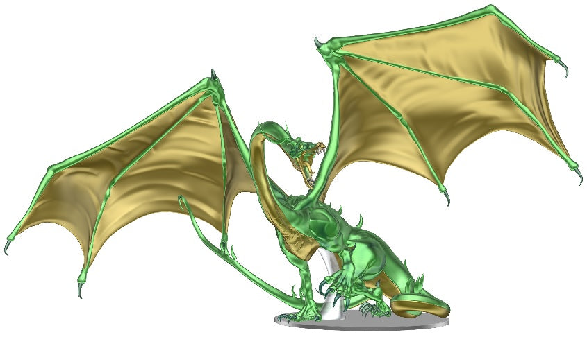 DND Icons: Adult Emerald Dragon Premium