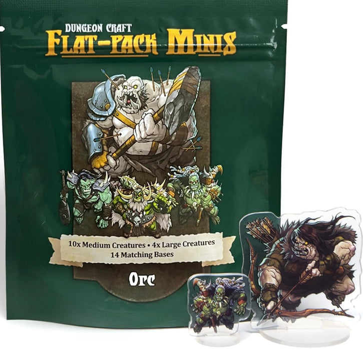 Dungeon Craft Flat Pack Minis: Orcs