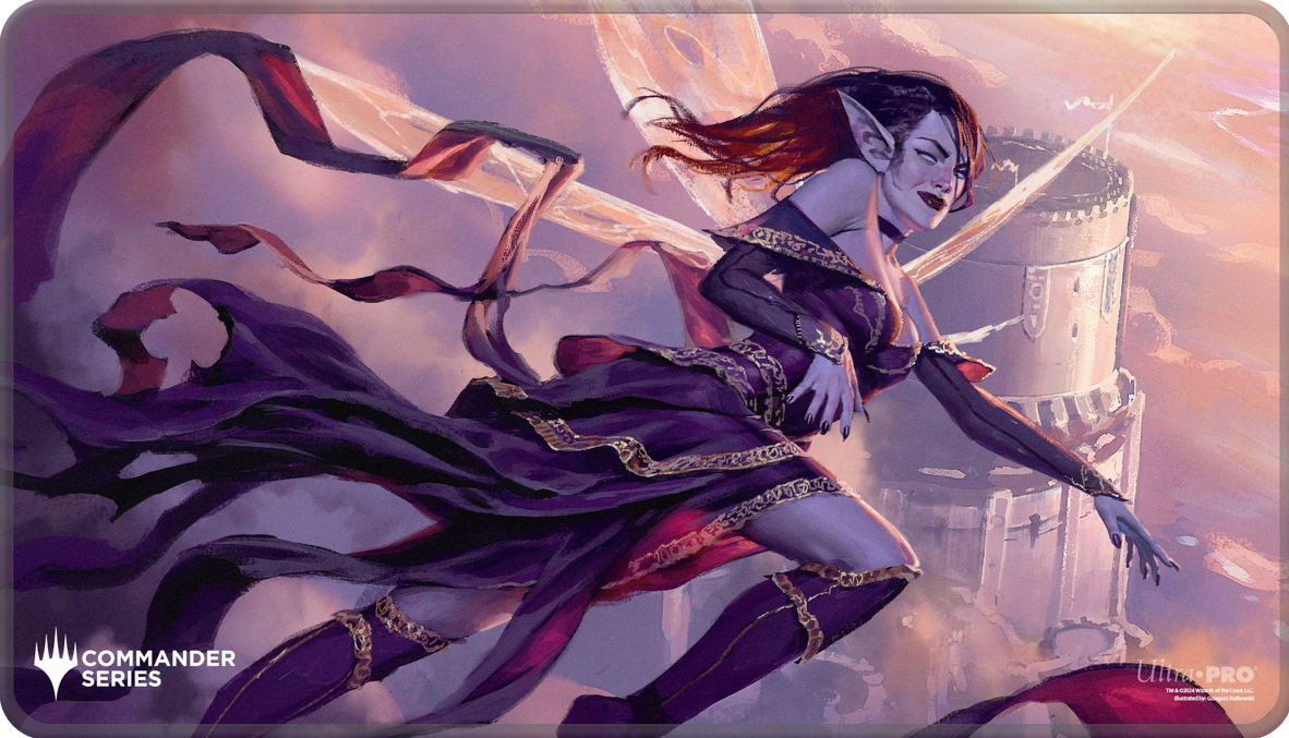 UP Playmat MTG Commander Series Three Color Shard Alela Stitched