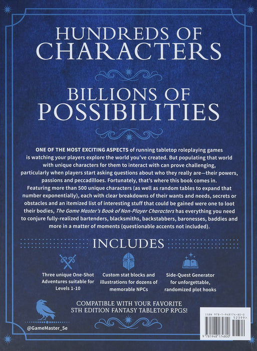 The Game Masters Book of Non-Player Characters (EN)