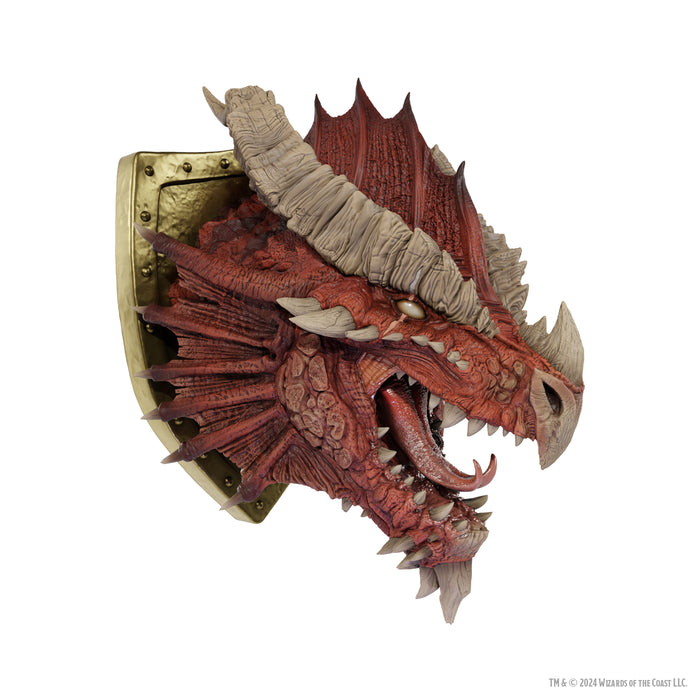 DND REPLICAS OF THE REALMS ANCIENT RED DRAGON TROPHY PLAQUE LIMITED EDITION 50TH ANNIVERSARY